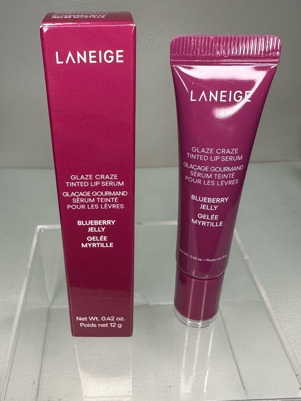 LANEIGE Blueberry Jelly Tinted Lip Serum - Deep Berry Pink Shade